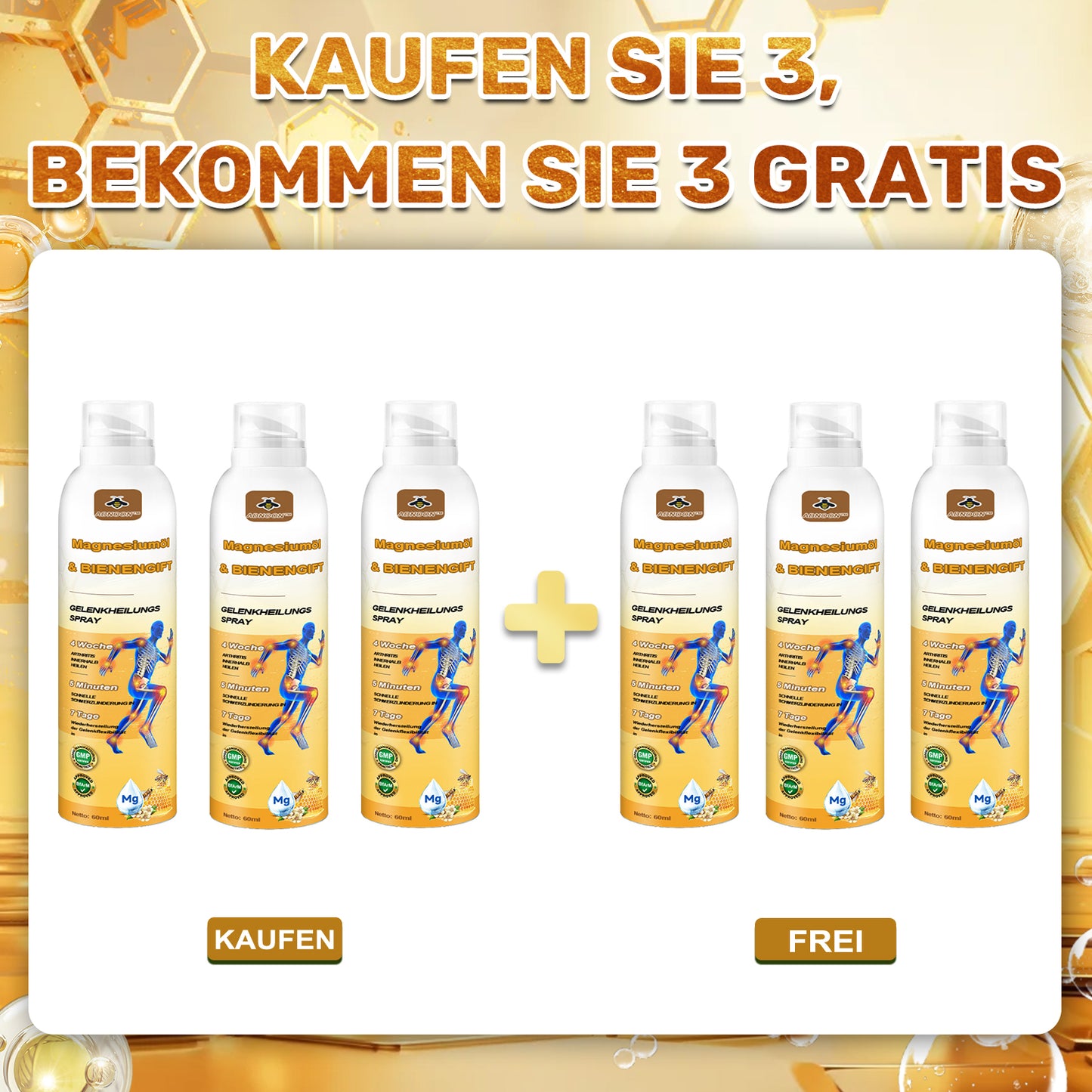 30upsell💧🐝ADNOON™ Magnesiumöl & Bienengift Gelenkheilungsspray 🏅👨‍⚕️