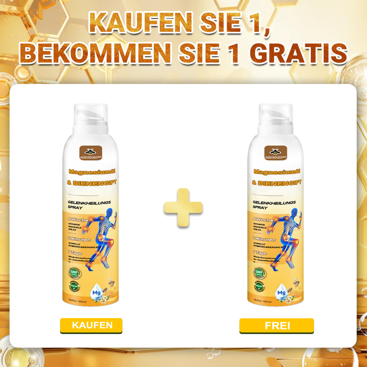 30upsell💧🐝ADNOON™ Magnesiumöl & Bienengift Gelenkheilungsspray 🏅👨‍⚕️