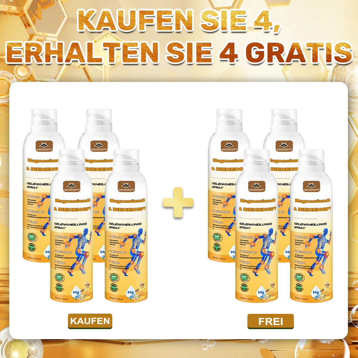 30upsell💧🐝ADNOON™ Magnesiumöl & Bienengift Gelenkheilungsspray 🏅👨‍⚕️